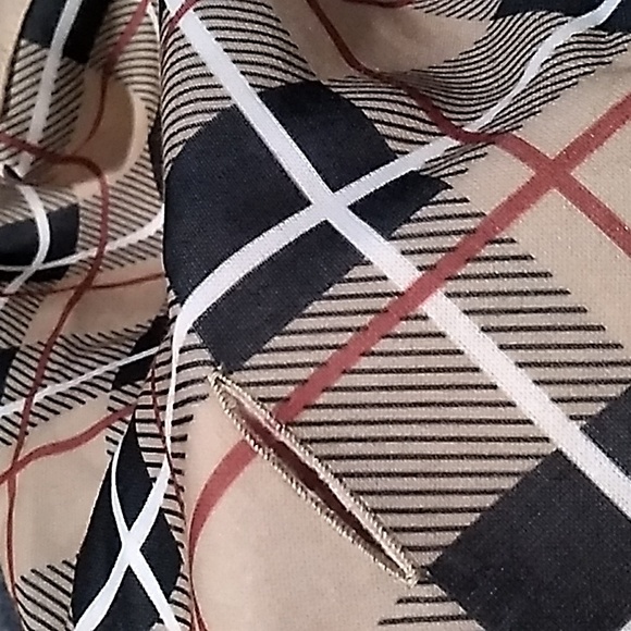 Expawlorer Pet Hoodie size Large tan, black, Red squares - Picture 5 of 6